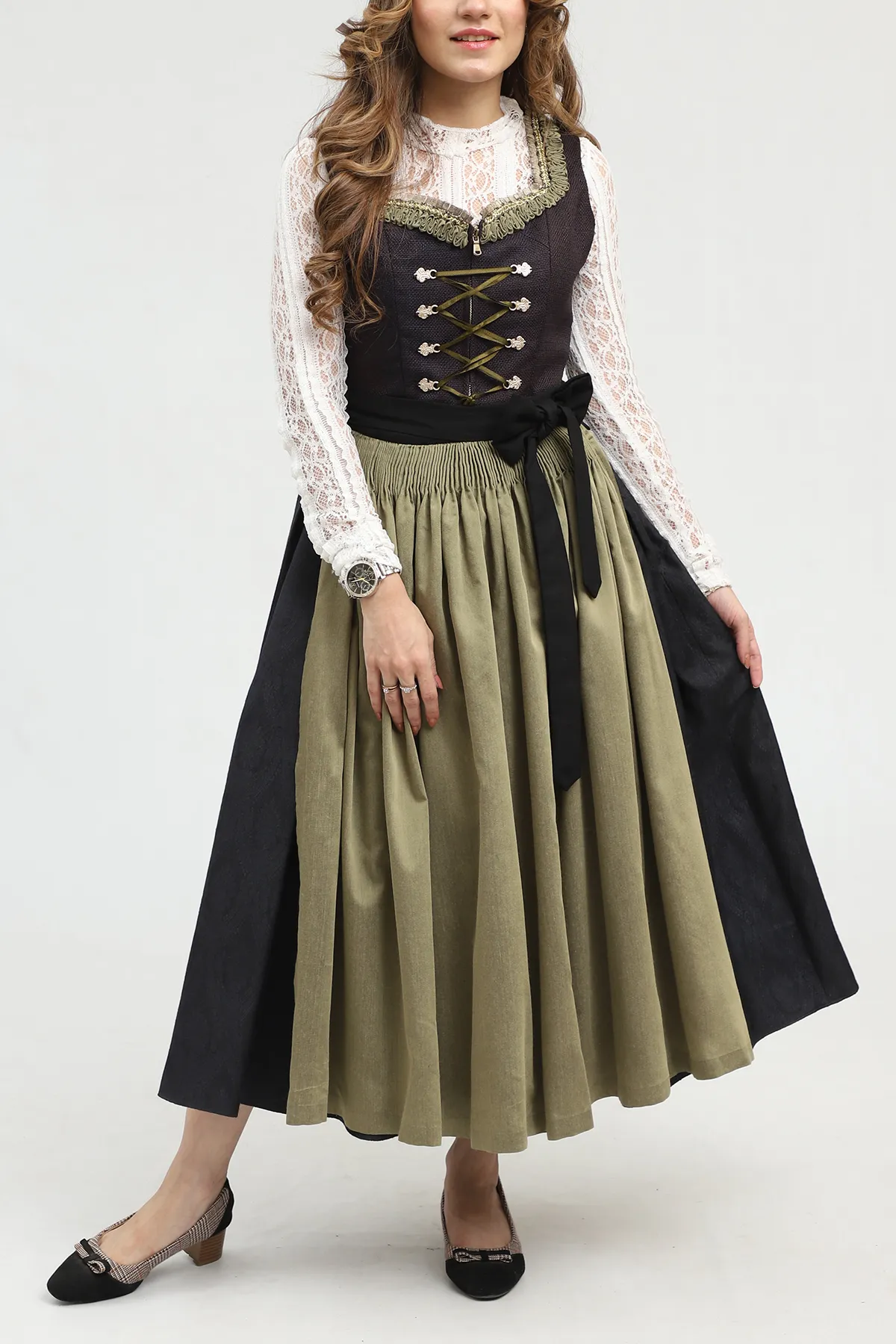 Black German Dirndl Dress - Image 2