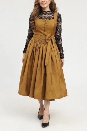Brown German Dirndl Dress