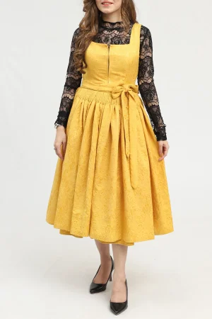 Yellow German Dirndl Dress