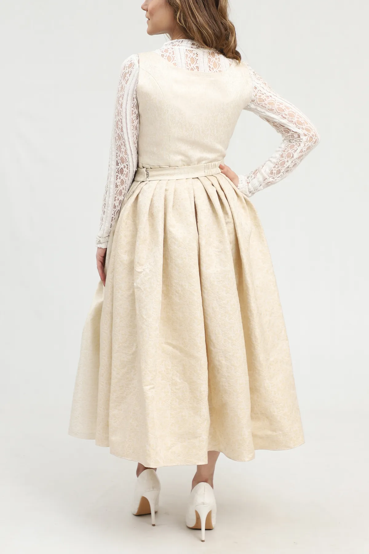 Off White german Dirndl Dress - Image 2