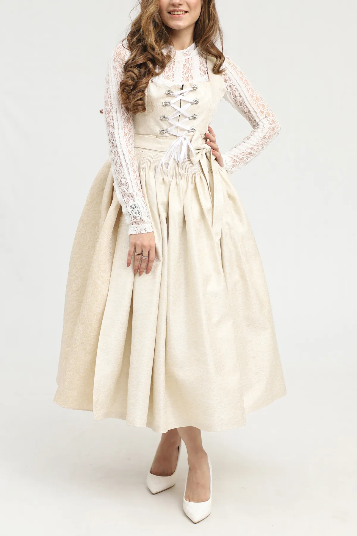 Off White german Dirndl Dress