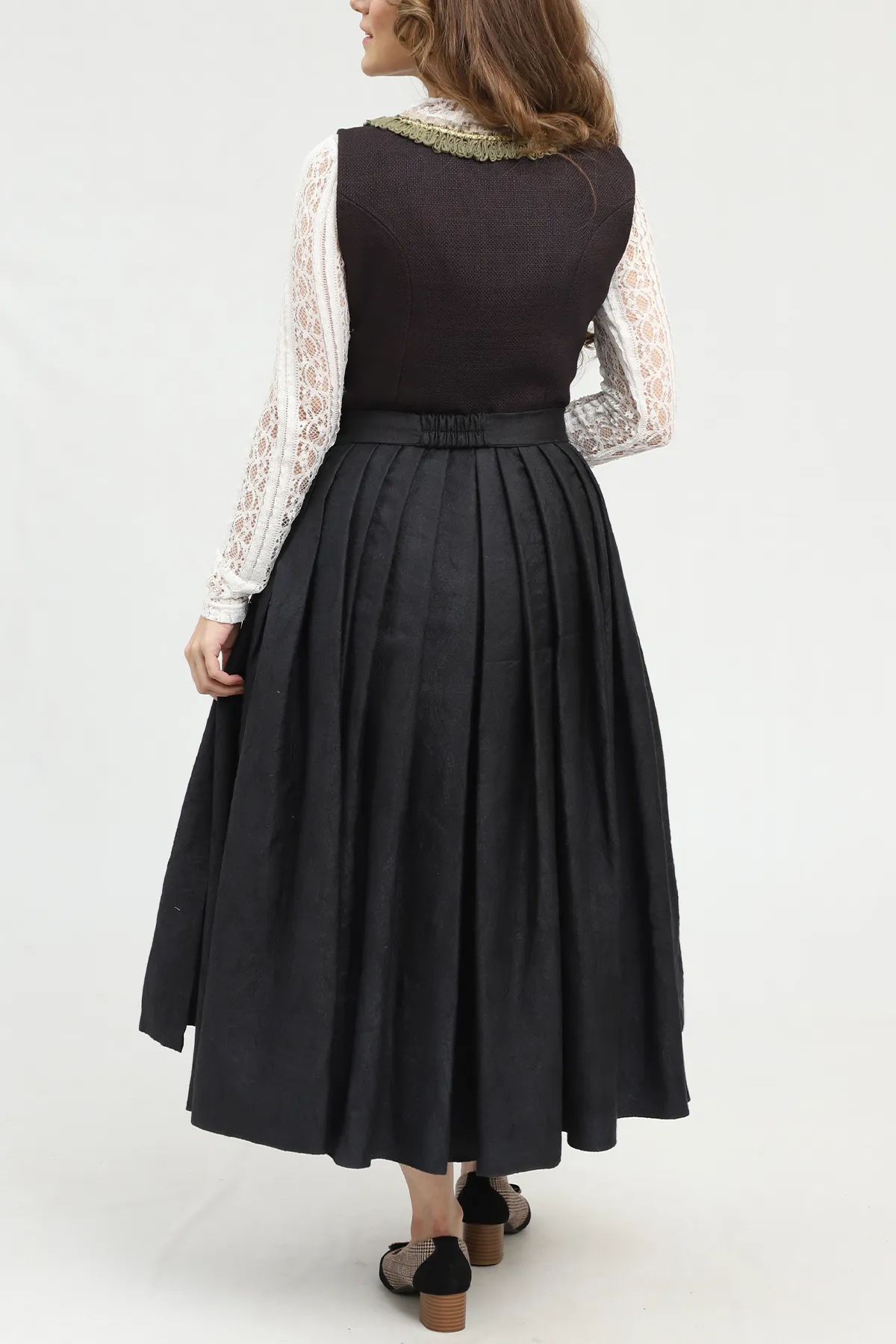 Radiant Black German Dirndl Dress - Image 2